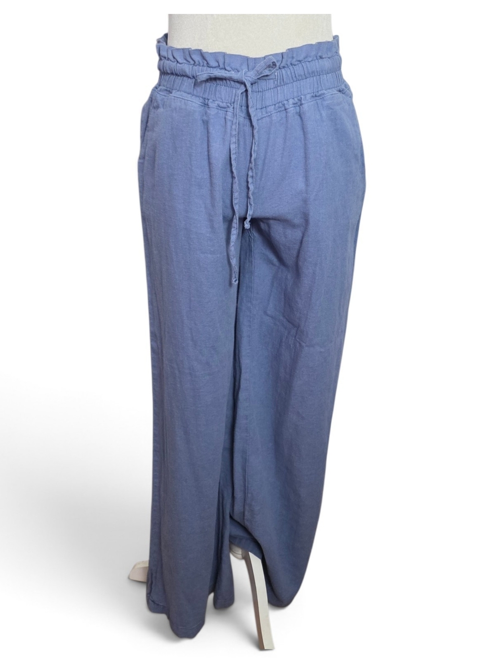 Sincerly Jules Women's Drawstring Joggers in Dusty Blue
